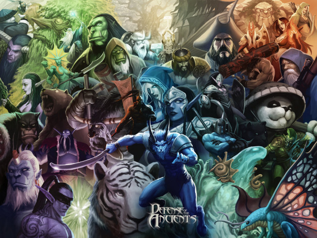 Обои картинки фото defense, of, the, ancients, dota, видео, игры, герои