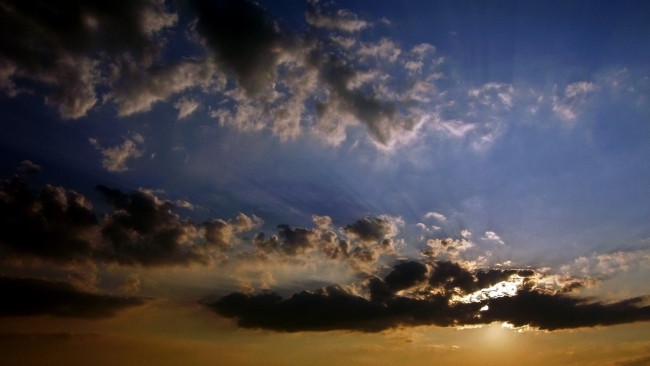 Обои картинки фото природа, облака, вечер