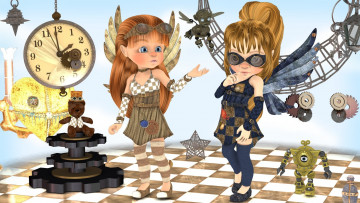 Картинка 3д графика fantasy фантазия a spunky duo