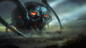 Картинка фэнтези роботы киборги механизмы робот