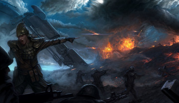 Картинка фэнтези люди бой сражение