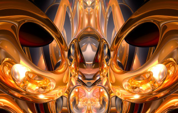 Картинка 3д графика fractal фракталы узор