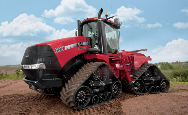 Обои картинки фото техника, тракторы, поле, трактор, гусеничный