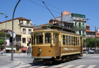 Картинка техника трамваи город трамвай рельсы улица