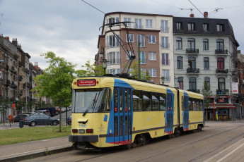 Картинка техника трамваи трамвай рельсы улица город