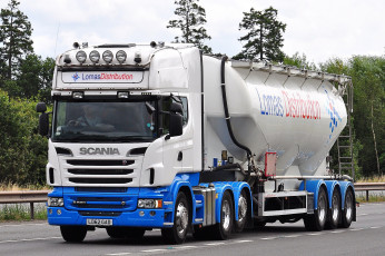 Картинка автомобили scania цистерна грузовик