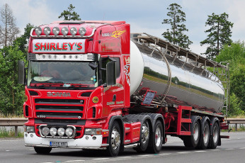 Картинка автомобили scania цистерна грузовик