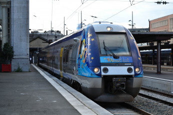 Картинка техника поезда локомотив дорога рельсы железная состав