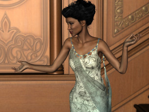 Картинка 3д+графика люди+ people фон взгляд девушка