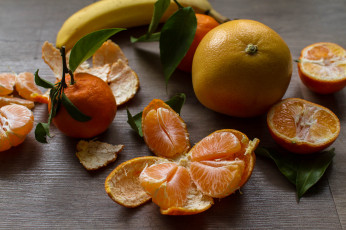 Картинка еда цитрусы банан