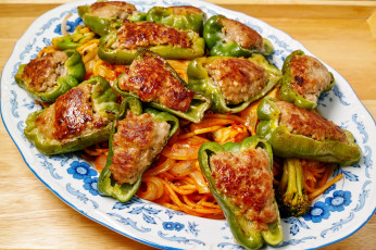 Картинка еда вторые+блюда фаршированный перец