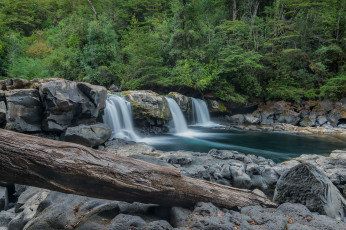 Картинка природа водопады река лес водопад