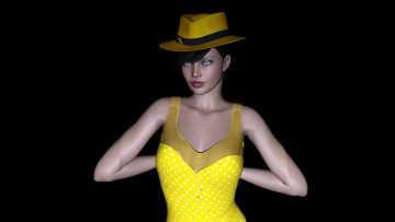 Картинка 3д+графика люди+ people взгляд девушка фон