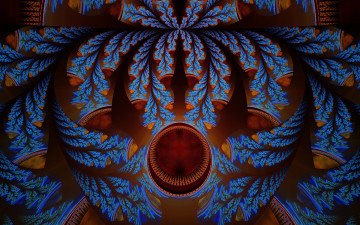 Картинка 3д+графика фракталы+ fractal цвета фон узор