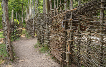 Картинка природа дороги тропинка плетень