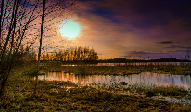 Обои картинки фото природа, восходы, закаты, закат