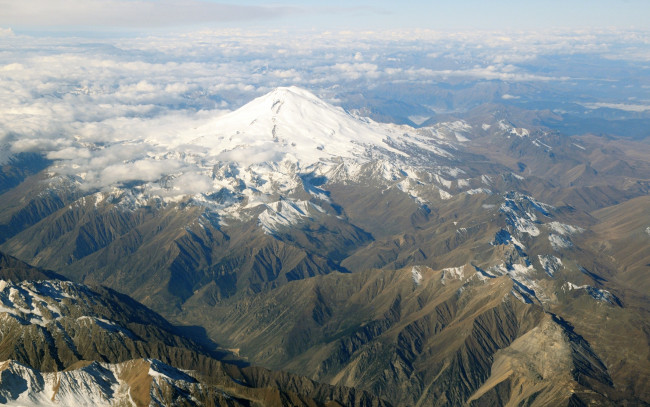 Обои картинки фото природа, горы, эльбрус, гора