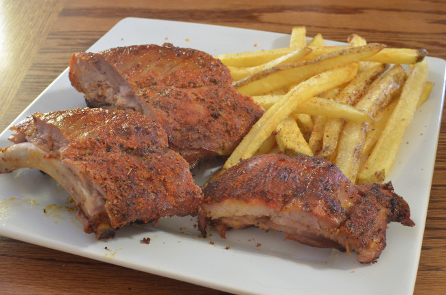 Обои картинки фото еда, мясные блюда, ребрышки, картошка