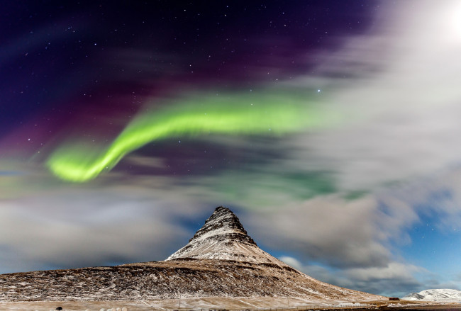 Обои картинки фото природа, северное сияние, сполохи