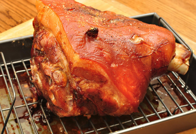 Обои картинки фото еда, мясные блюда, рулька