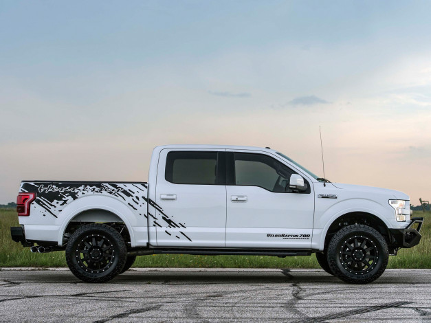 Обои картинки фото автомобили, ford, supercharged, velociraptor, 700, hennessey, 2016г