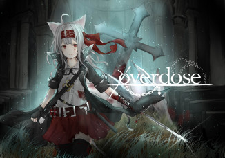 Картинка аниме оружие +техника +технологии девушка