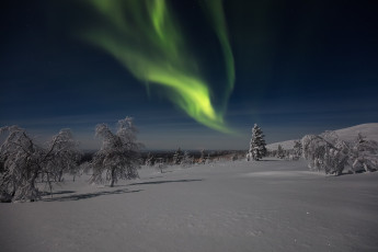 Картинка природа северное+сияние простор