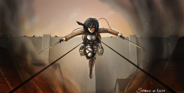 Картинка аниме shingeki+no+kyojin атака титанов