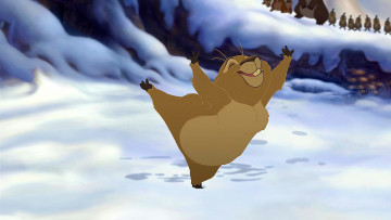 Картинка мультфильмы bambi+2 сурок танец снег