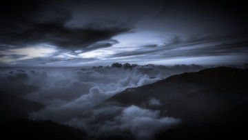 Картинка природа горы облака