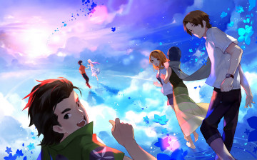 Картинка аниме anohana парни