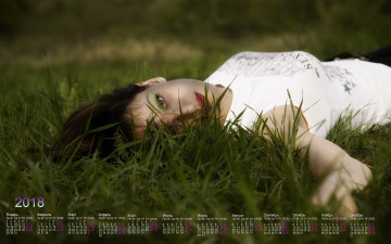 Картинка календари девушки растения взгляд