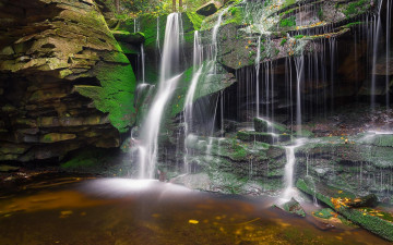 Картинка природа водопады водоём скалы водопад