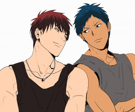 Обои картинки фото аниме, kuroko no baske, парни, баскетбол