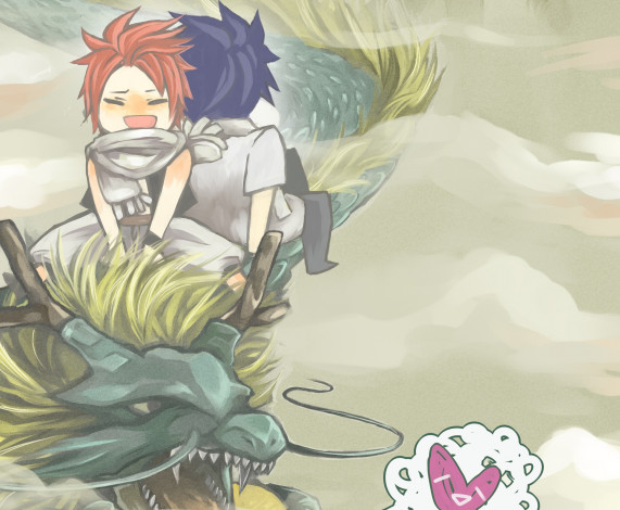 Обои картинки фото аниме, fairy tail, хвост, феи