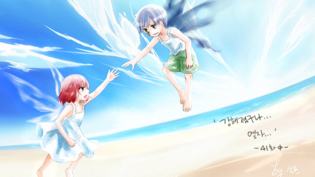 Обои картинки фото аниме, fairy tail, хвост, феи