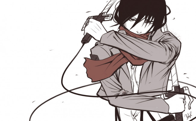 Обои картинки фото аниме, shingeki no kyojin, атака, титанов