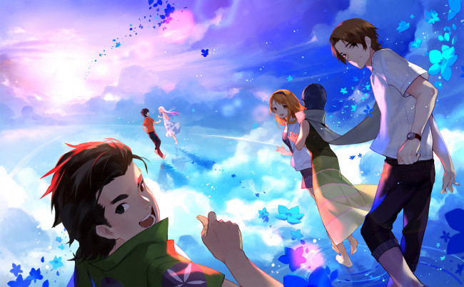 Обои картинки фото аниме, anohana, парни