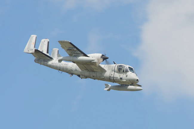 Обои картинки фото grumman ov-1 mohawk, авиация, боевые самолёты, бомбардировщик