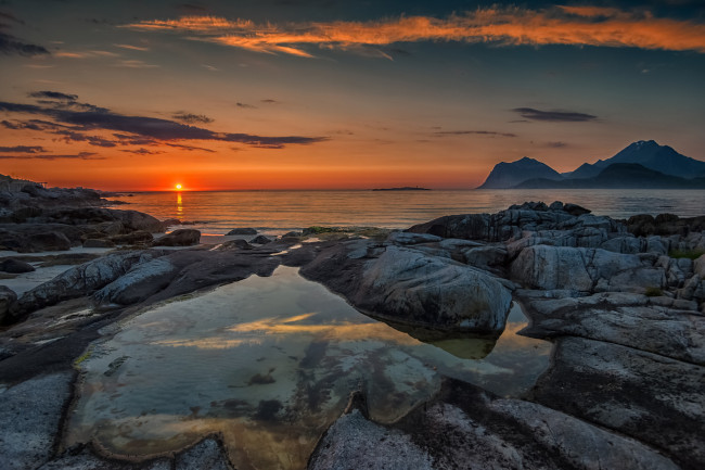 Обои картинки фото природа, восходы, закаты, простор