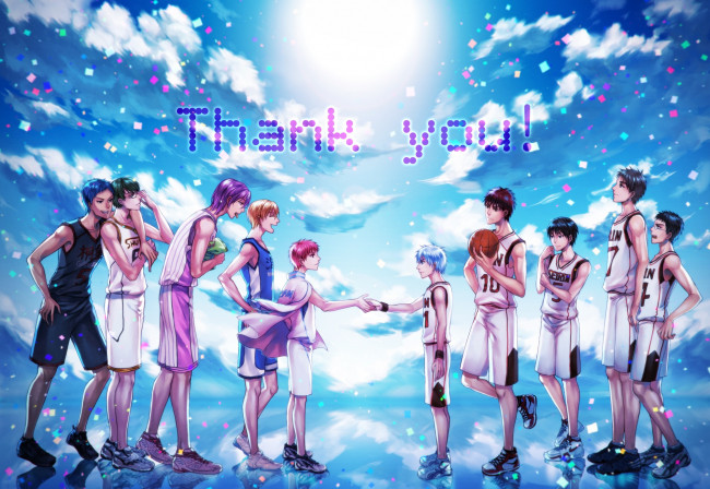 Обои картинки фото аниме, kuroko no baske, баскетбол