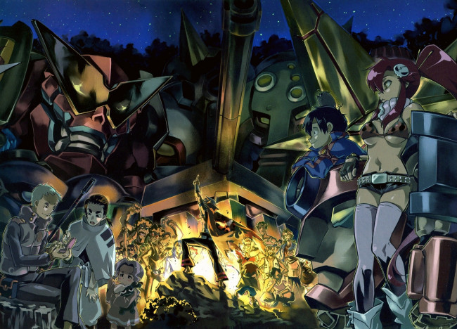 Обои картинки фото аниме, tengen toppa gurren-lagann, гуррен-лаган