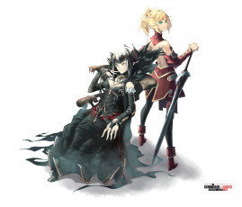 Картинка аниме fate stay+night +grand+order +apocrypha девушки кресло меч