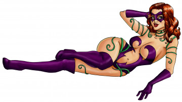 Картинка рисованное комиксы фон девушка взгляд маска