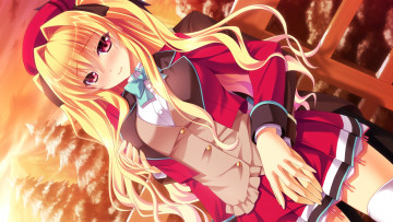 Картинка аниме baka+to+test+to+shoukanjuu фон взгляд девушка