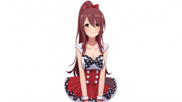 Картинка аниме idolm@ster фон взгляд девушка