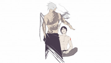 Картинка аниме naruto дракон сай рисунок хатаке какаши