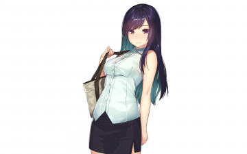 Картинка аниме unknown +другое+ взгляд фон девушка