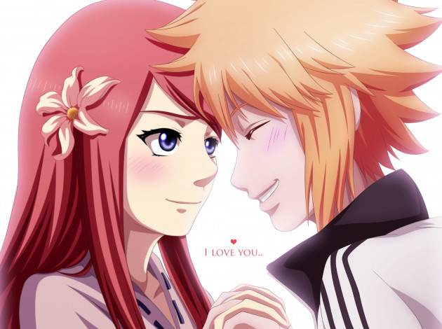 Обои картинки фото аниме, naruto, взгляд, девушка, фон