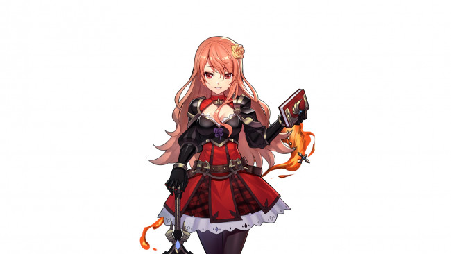 Обои картинки фото аниме, unknown,  другое , фон, взгляд, девушка